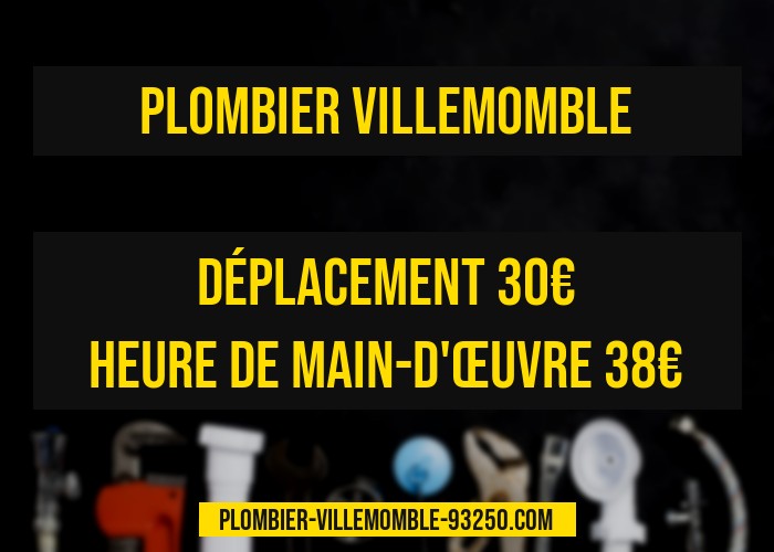 tarif plombier Villemomble